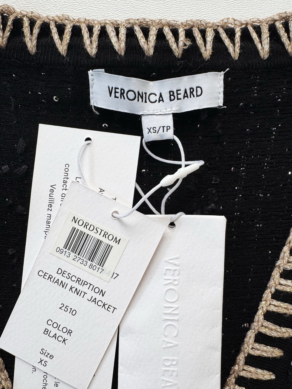 Veronica Beard Ceriani Knit Jacket | EXTRA SMALL NWT - Picture 9 of 12